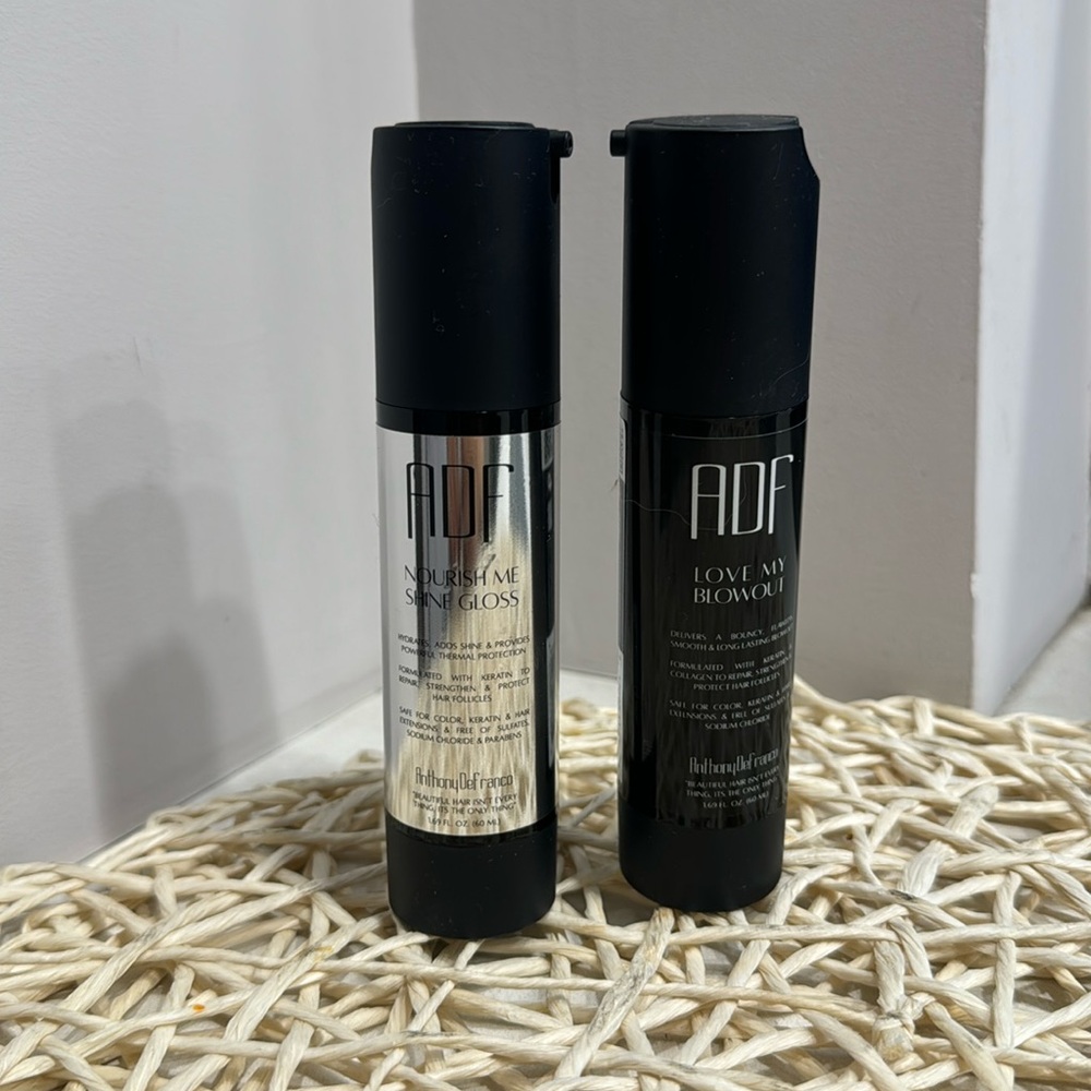 New 2 beauty products from ADF - shine gloss + love my blowout